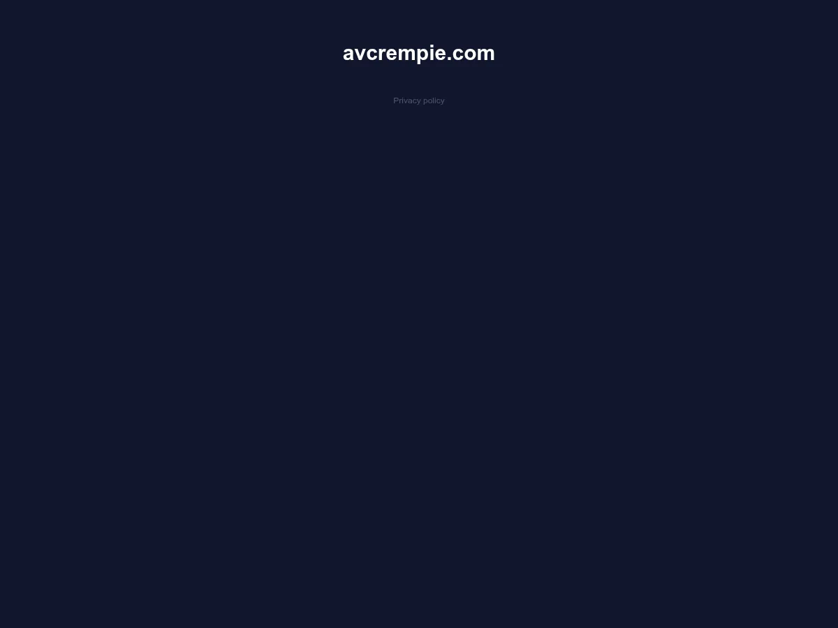 A heavily blurred, censored capture of the AVCrempie homepage โ only soft shapes are visible, no explicit or readable content