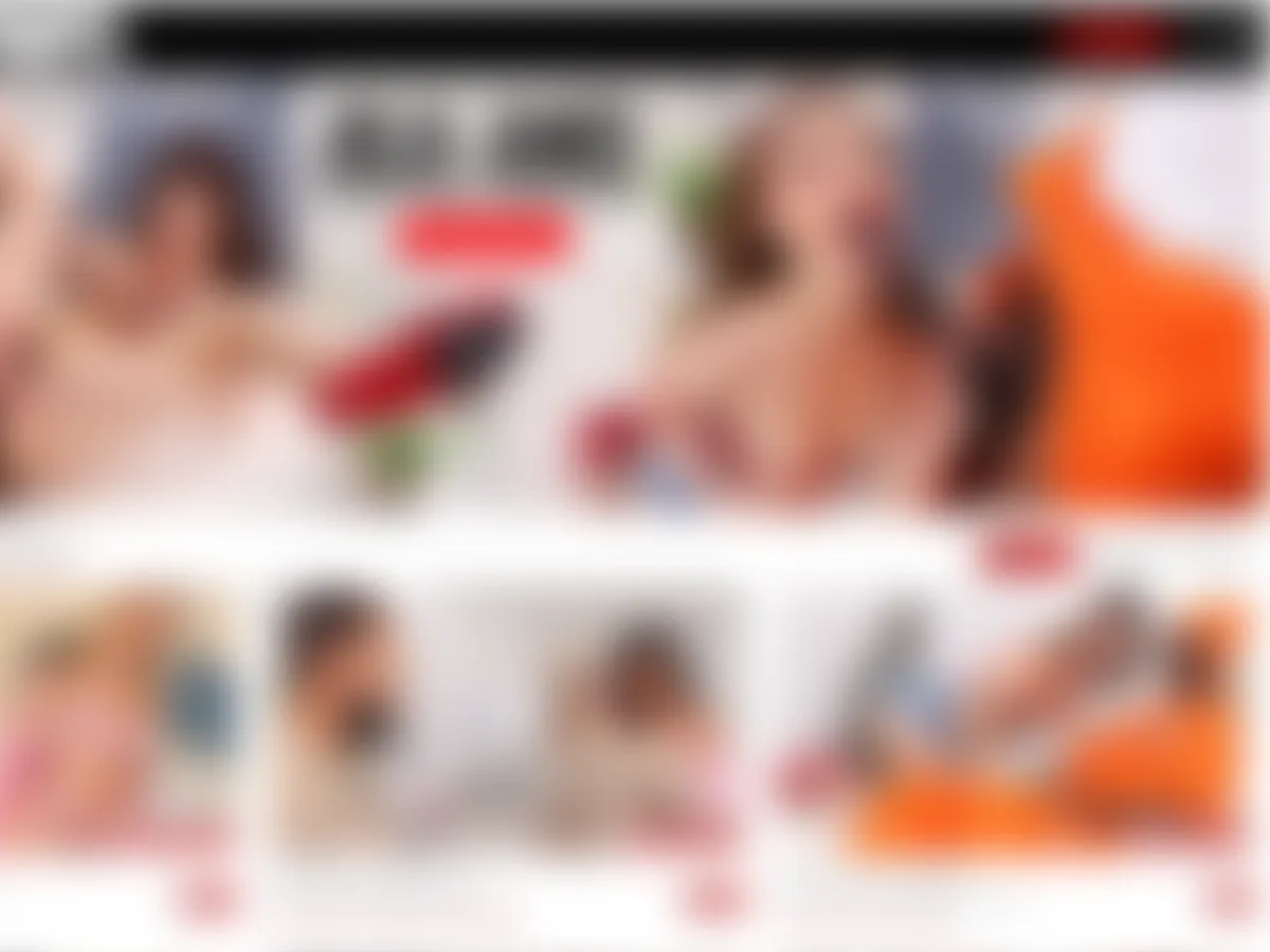 A heavily blurred, censored capture of the CherryPimps homepage โ only soft shapes are visible, no explicit or readable content