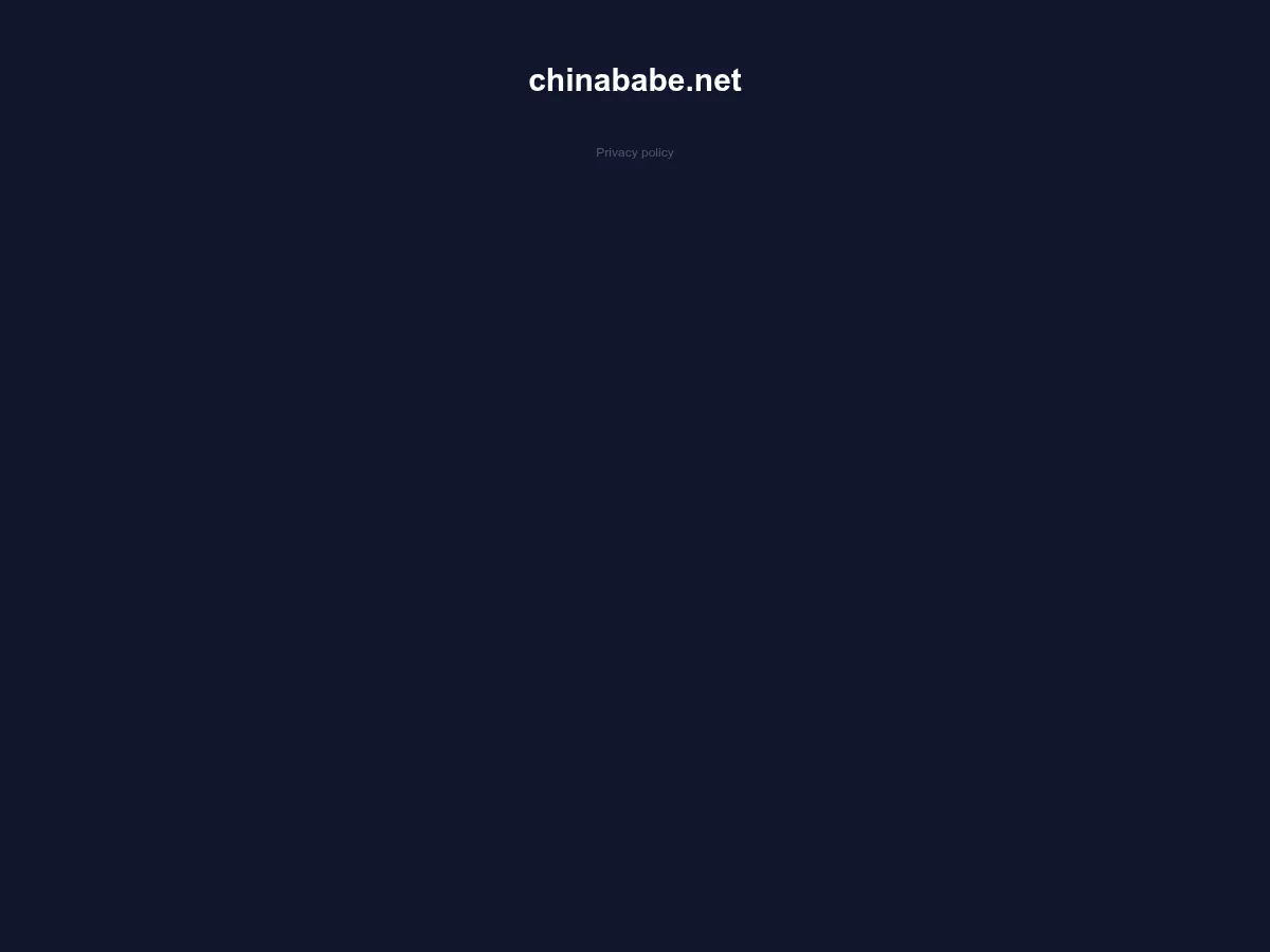 A heavily blurred, censored capture of the ChinaBabe homepage โ only soft shapes are visible, no explicit or readable content