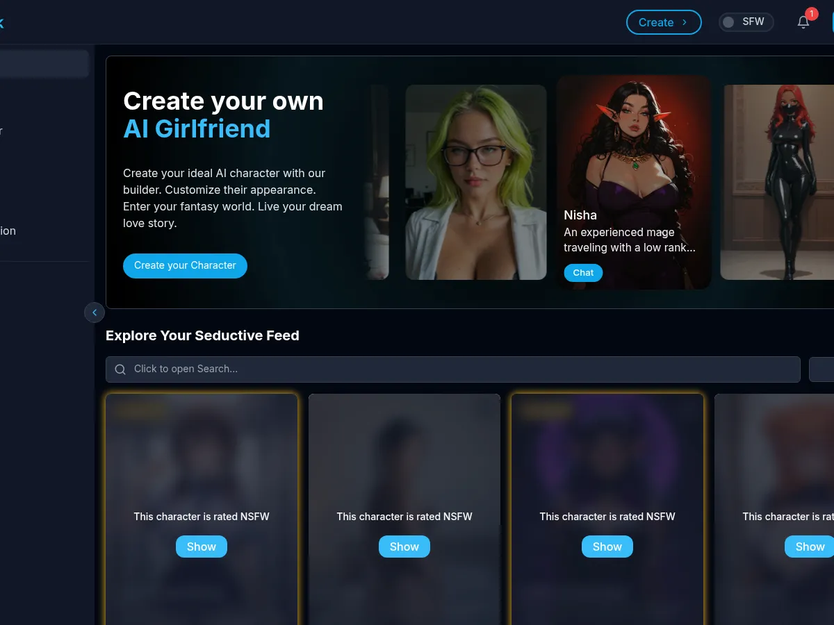 A heavily blurred, censored capture of the DarLink homepage — only soft shapes are visible, no explicit or readable content