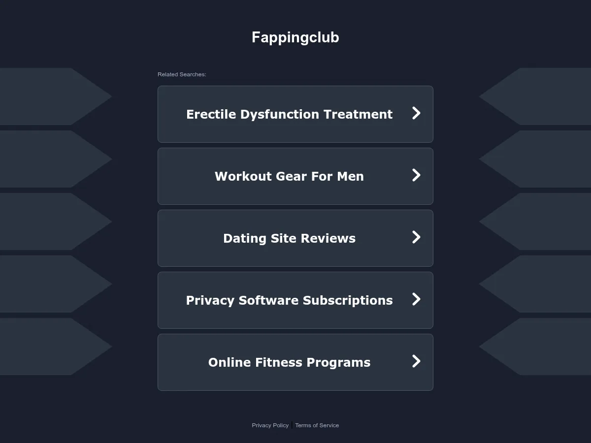 A heavily blurred, censored capture of the FappingClub homepage — only soft shapes are visible, no explicit or readable content