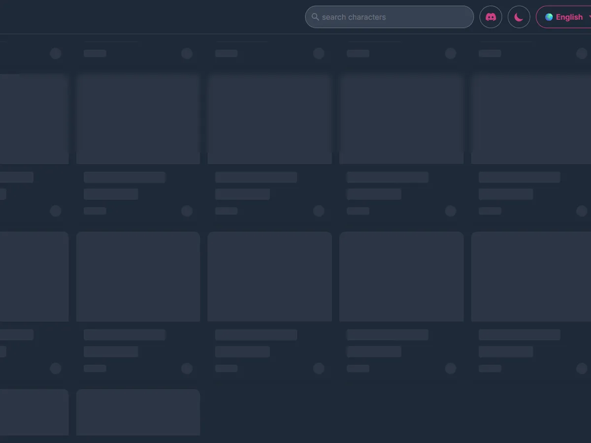 A heavily blurred, censored capture of the Juicy AI homepage — only soft shapes are visible, no explicit or readable content