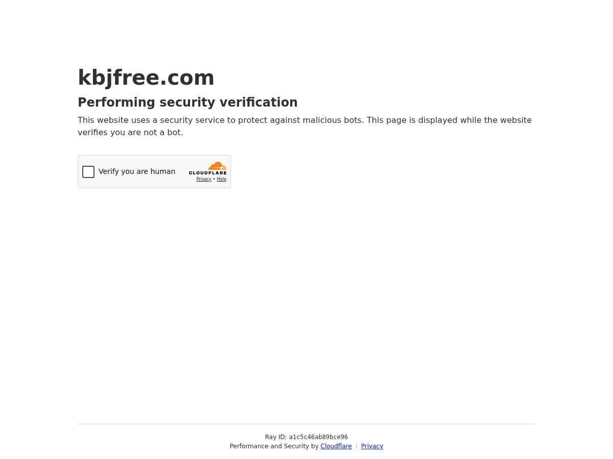A heavily blurred, censored capture of the KBJFree homepage — only soft shapes are visible, no explicit or readable content