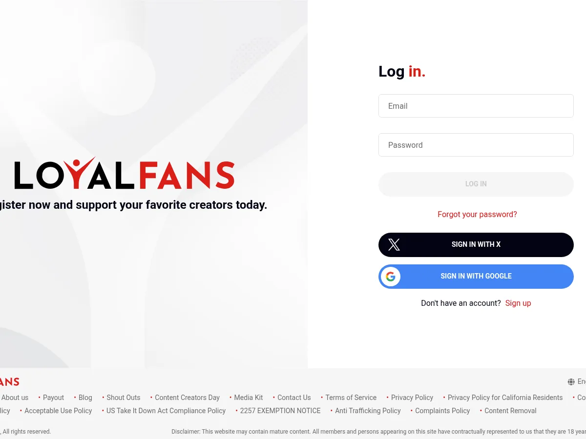 A heavily blurred, censored capture of the Lexi Luna homepage โ only soft shapes are visible, no explicit or readable content