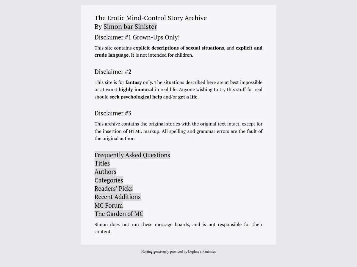 A heavily blurred, censored capture of the MCStories homepage — only soft shapes are visible, no explicit or readable content
