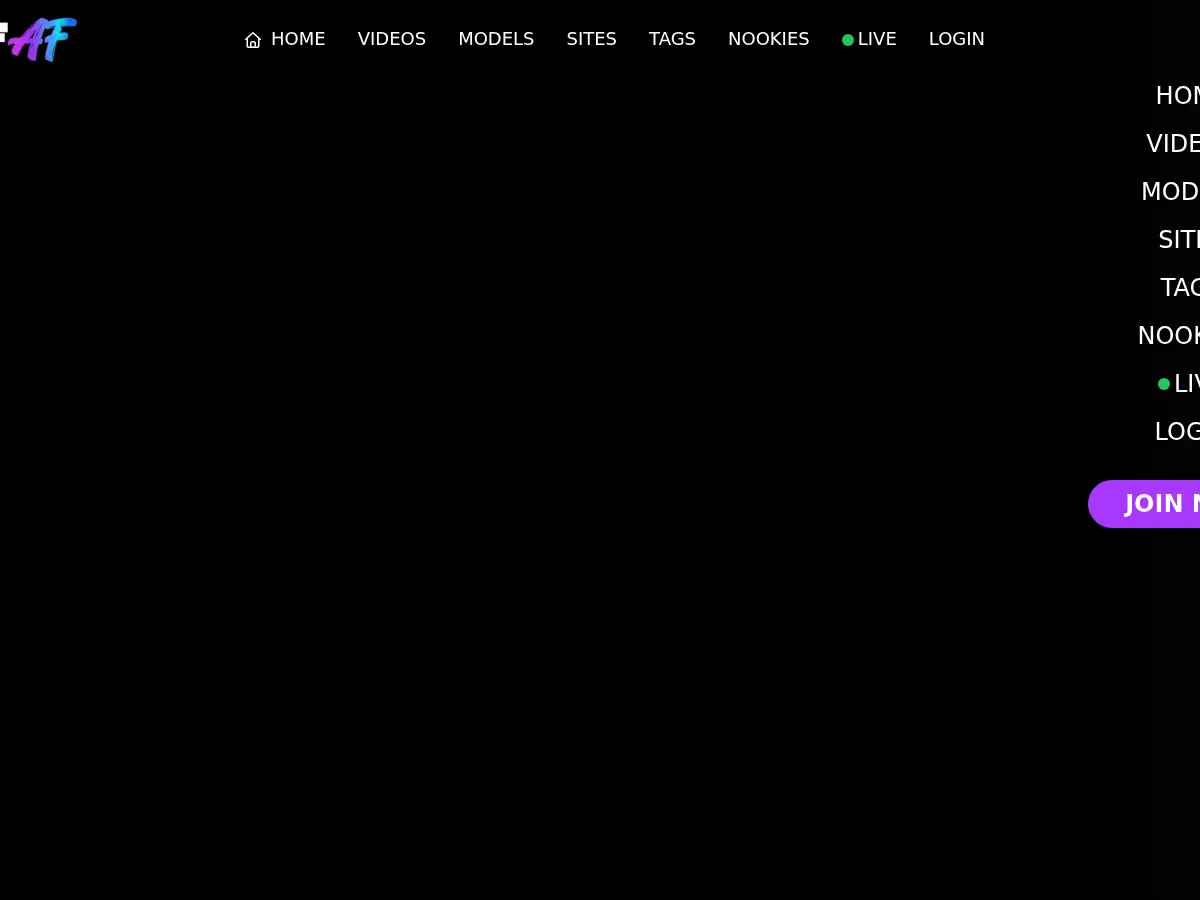 A heavily blurred, censored capture of the MilfAF homepage โ only soft shapes are visible, no explicit or readable content