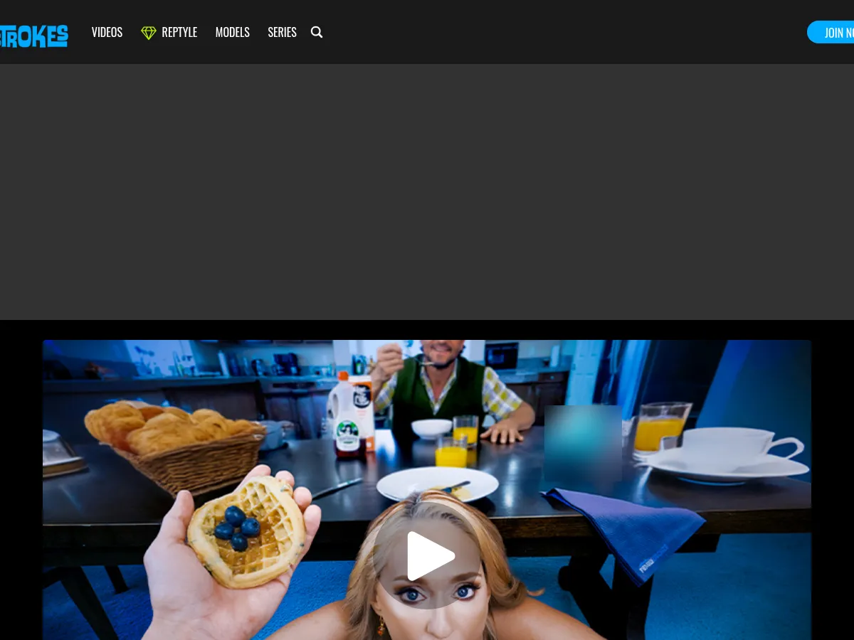A heavily blurred, censored capture of the PervNana homepage — only soft shapes are visible, no explicit or readable content
