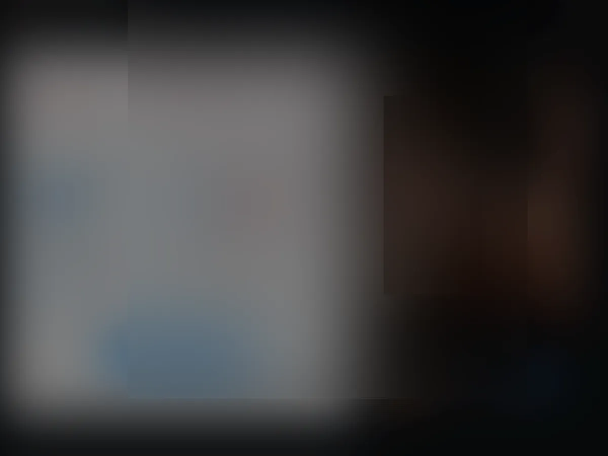 A heavily blurred, censored capture of the Redneck John homepage โ only soft shapes are visible, no explicit or readable content