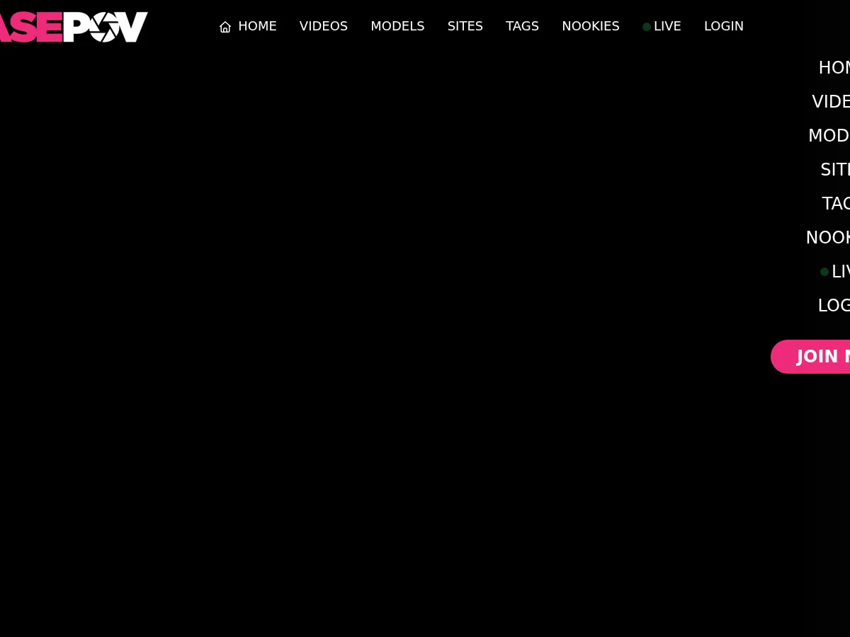 A heavily blurred, censored capture of the TeasePOV homepage โ only soft shapes are visible, no explicit or readable content