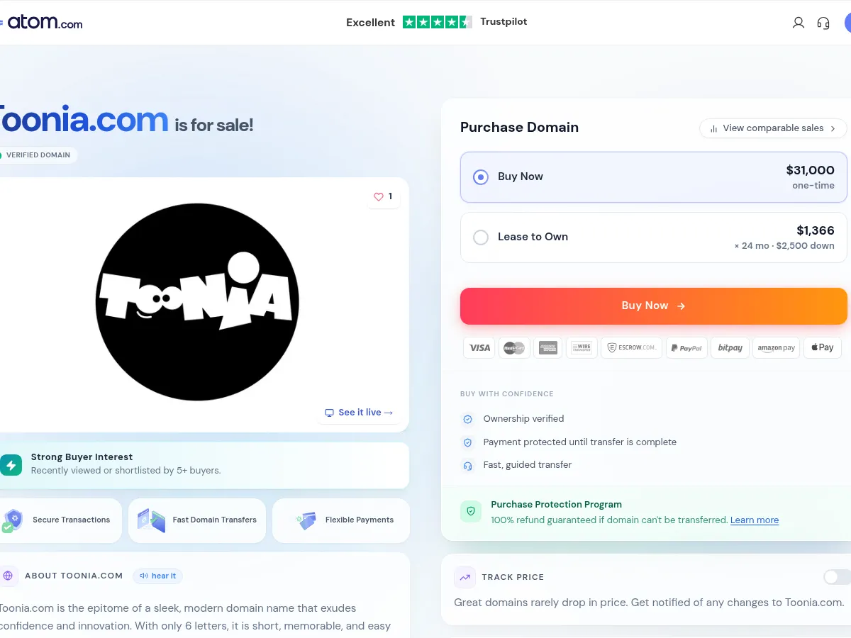 A heavily blurred, censored capture of the Toonia homepage โ only soft shapes are visible, no explicit or readable content